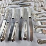 80 Piece Vintage Sheffield Silver Plated Cutlery Set. By Pelhams Arms.