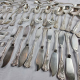 80 Piece Vintage Sheffield Silver Plated Cutlery Set. By Pelhams Arms.