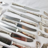 80 Piece Vintage Sheffield Silver Plated Cutlery Set. By Pelhams Arms.