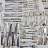 80 Piece Vintage Sheffield Silver Plated Cutlery Set. By Pelhams Arms.