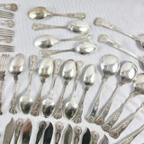 80 Piece Vintage Sheffield Silver Plated Cutlery Set. By Pelhams Arms.