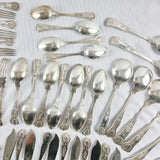 80 Piece Vintage Sheffield Silver Plated Cutlery Set. By Pelhams Arms.