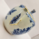 Antique 19th Century Blue and White Chinese Export Teapot.