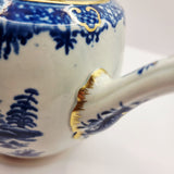 Antique 19th Century Blue and White Chinese Export Teapot.
