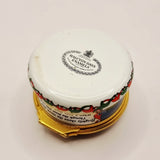 Halcyon Days Enamels Christmas 1990 Trinket or Pill Box