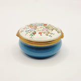 Halcyon Days Enamels Flowers Shireen Faircloth Trinket or Pill Box