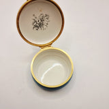 Halcyon Days Enamels Flowers Shireen Faircloth Trinket or Pill Box