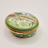 Halcyon Days Enamels Tennis Wimbledon edwardian times Trinket or Pill Box
