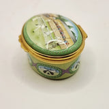 Halcyon Days Enamels Tennis Wimbledon edwardian times Trinket or Pill Box