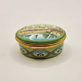 Halcyon Days Enamels Tennis Wimbledon edwardian times Trinket or Pill Box