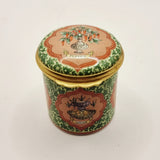 Halcyon Days Enamels Herbs, Variety's the very spice of life. William Cowper Trinket or Pill Box