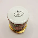 Halcyon Days Enamels Herbs, Variety's the very spice of life. William Cowper Trinket or Pill Box