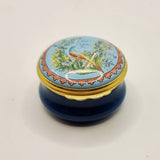 Halcyon Days Enamels For you bird Enamel Trinket or Pill Box
