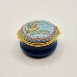 Halcyon Days Enamels For you bird Enamel Trinket or Pill Box