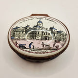 Halcyon Days Enamels Present from London the horseguards Trinket or Pill Box