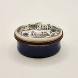 Halcyon Days Enamels Present from London the horseguards Trinket or Pill Box