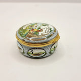 Halcyon Days Enamels Duck shooting By James Purley and sons Trinket or Pill Box