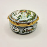 Halcyon Days Enamels Duck shooting By James Purley and sons Trinket or Pill Box