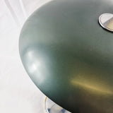 Vintage 1930s Italian Art Deco Green and Chrome Lamp