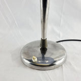 Vintage Italian Polished Aluminium and Chrome 1930s Art Deco Lamp