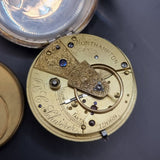 Antique Silver Fob Pocket Watch by J & C Schwerer 1898