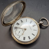 Antique Silver Fob Pocket Watch by J & C Schwerer 1898