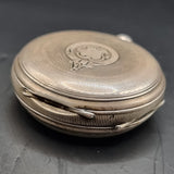 Antique Silver Fob Pocket Watch by J & C Schwerer 1898