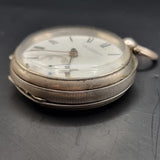 Antique Silver Fob Pocket Watch by J & C Schwerer 1898