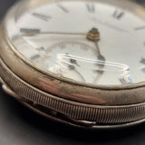 Antique Silver Fob Pocket Watch by J & C Schwerer 1898
