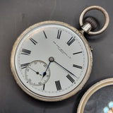 Antique Victorian Silver Sir John Bennett Fob Pocket Watch 1894