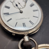 Antique Victorian Silver Sir John Bennett Fob Pocket Watch 1894