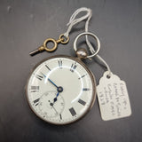 Antique Georgian Silver Fussee Fob Pocket Watch 1828 by Josiah Barnett