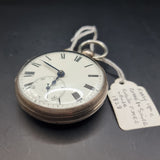 Antique Georgian Silver Fussee Fob Pocket Watch 1828 by Josiah Barnett