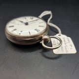 Antique Georgian Silver Fussee Fob Pocket Watch 1828 by Josiah Barnett