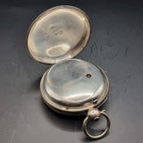 Antique Georgian Silver Fussee Fob Pocket Watch 1828 by Josiah Barnett