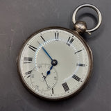 Antique Georgian Silver Fussee Fob Pocket Watch 1828 by Josiah Barnett