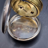 Antique Georgian Silver Fussee Fob Pocket Watch 1828 by Josiah Barnett