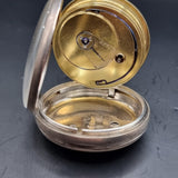 Antique Georgian Silver Fussee Fob Pocket Watch 1828 by Josiah Barnett