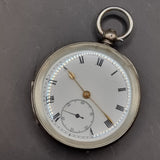Antique Victorian .935 Silver Fob Pocket Watch by H. Samuels 1895
