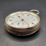 Antique Victorian .935 Silver Fob Pocket Watch by H. Samuels 1895