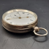 Antique Victorian .935 Silver Fob Pocket Watch by H. Samuels 1895