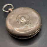 Antique Victorian .935 Silver Fob Pocket Watch by H. Samuels 1895