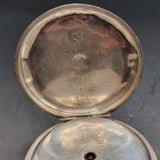 Antique Victorian .935 Silver Fob Pocket Watch by H. Samuels 1895