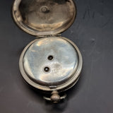 Antique Victorian .935 Silver Fob Pocket Watch by H. Samuels 1895