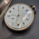 Antique Victorian .935 Silver Fob Pocket Watch by H. Samuels 1895