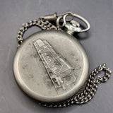 Vintage Antique Stye Fob Pocket Watch Molnija Train Watch