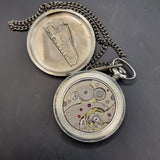 Vintage Antique Stye Fob Pocket Watch Molnija Train Watch