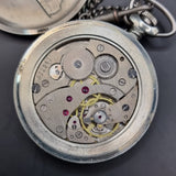 Vintage Antique Stye Fob Pocket Watch Molnija Train Watch
