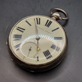 Antique Silver Improved Patent Fussee Fob Pocket Watch 1866