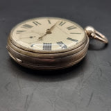 Antique Silver Improved Patent Fussee Fob Pocket Watch 1866